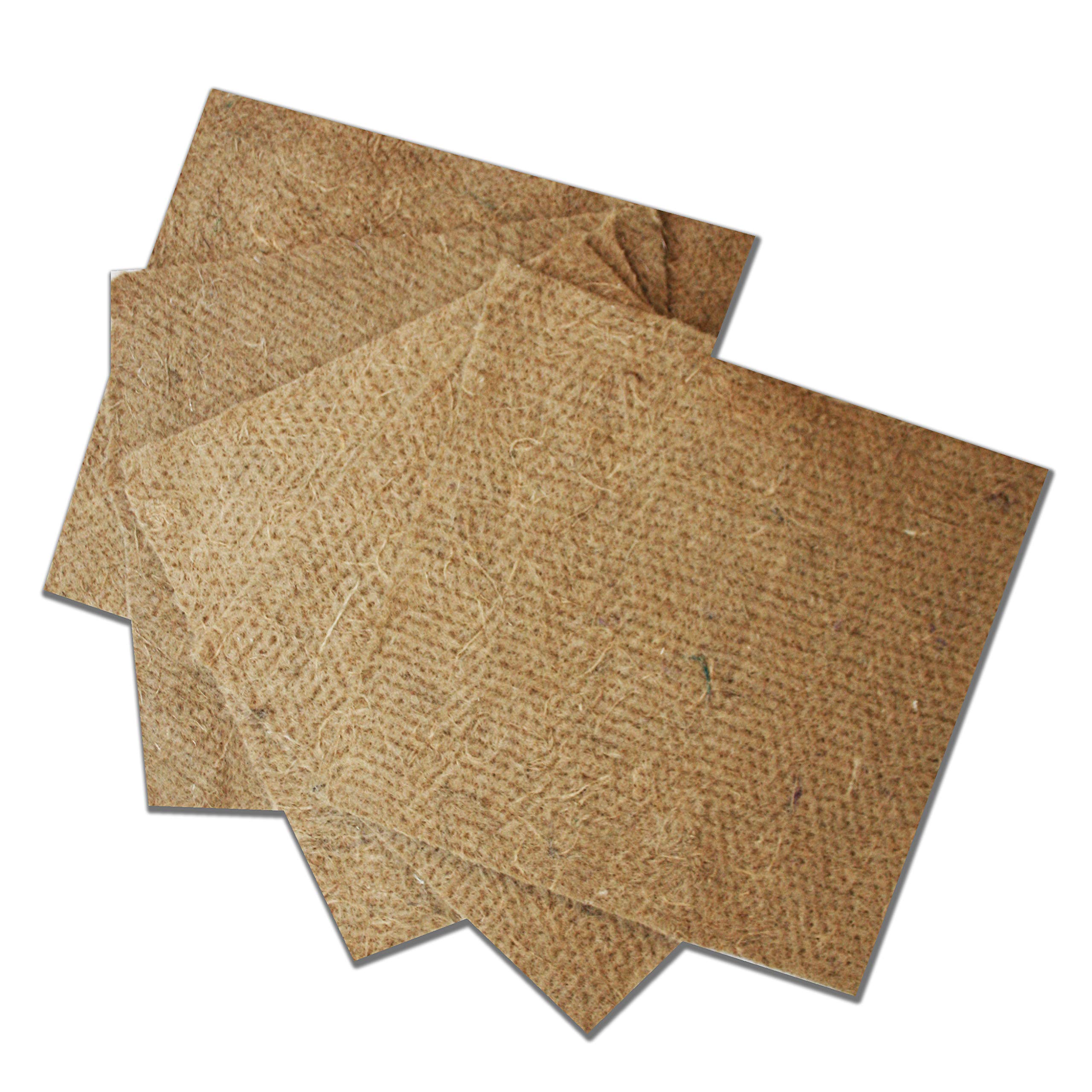 Moutta | Set of 5 Hemp Moisture Mat/Mattress for Wormery/Worm Farm (TinyWorm, WORMcube, etc) | Square 33 x 33 cm