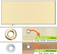 Vista 4 de ShadeMart Parasol 95% pérgola de 12 pies de ancho x 12 pies de largo, cubierta de repuesto para exteriores, con ojales y varillas de acero