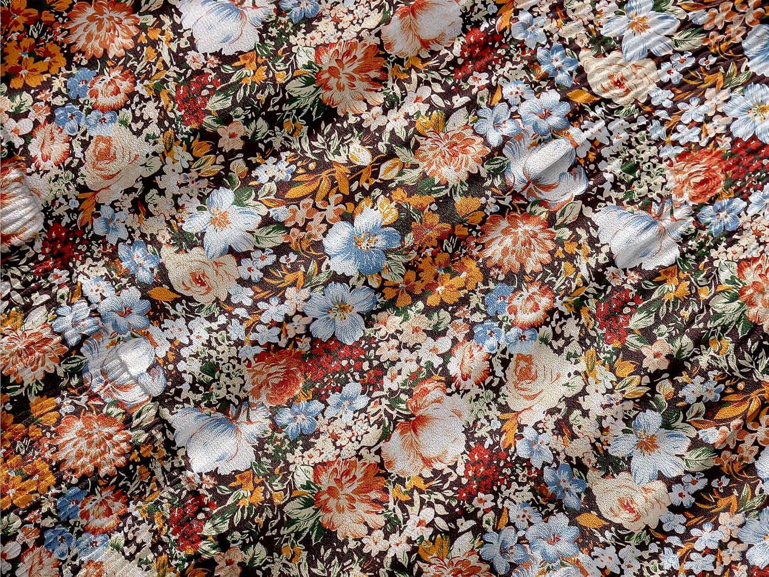 NASHALYLY Women's Chiffon Elastic High Waist Pleated A-Line Flared Maxi Skirts - Image 4