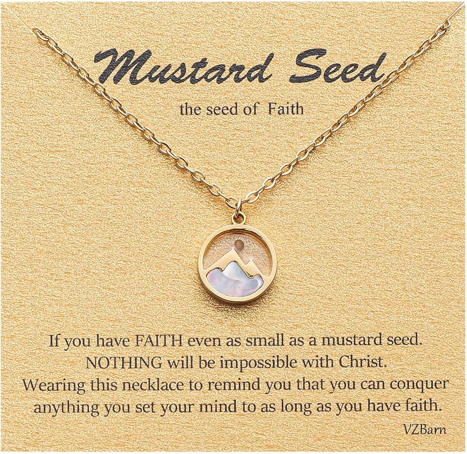 Gold Plated Faith Charm Necklace