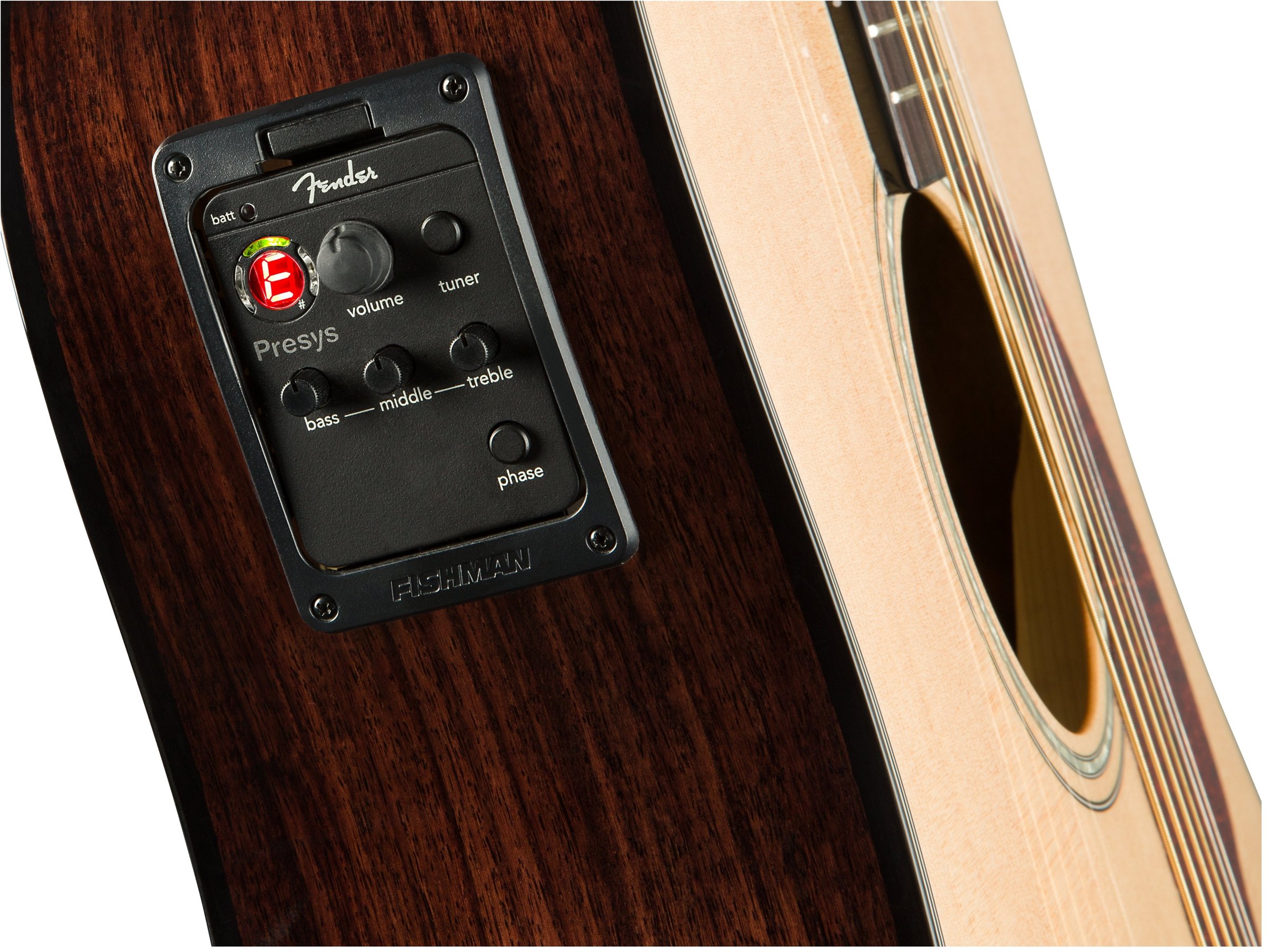 Fender CD 140SCE Chitarra elettrica acustica Dreadnaught custodia rigida naturale con guscio rigido