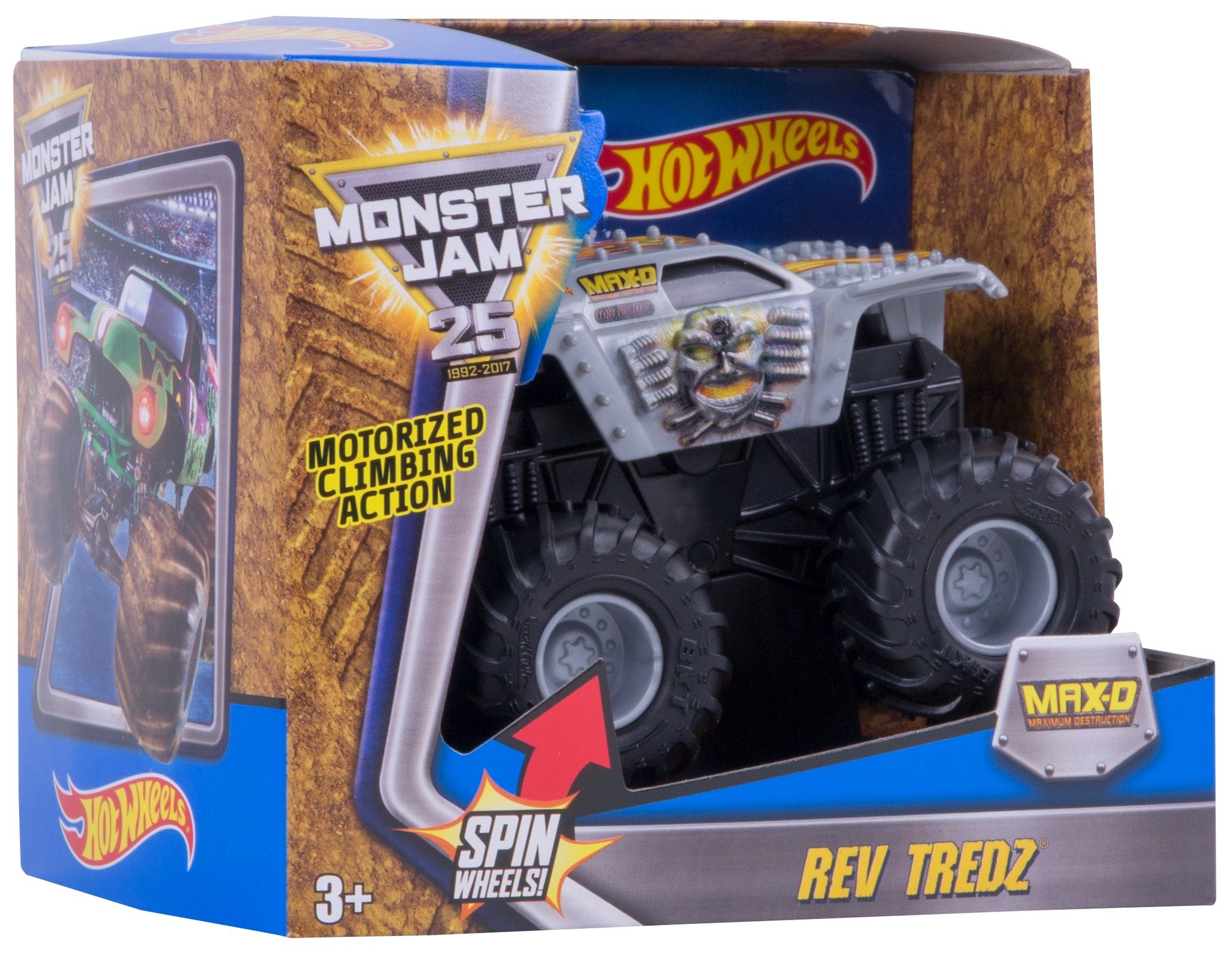 Amazon.com: Hot Wheels Monster JAM REV TREDZ Maximum Destruction