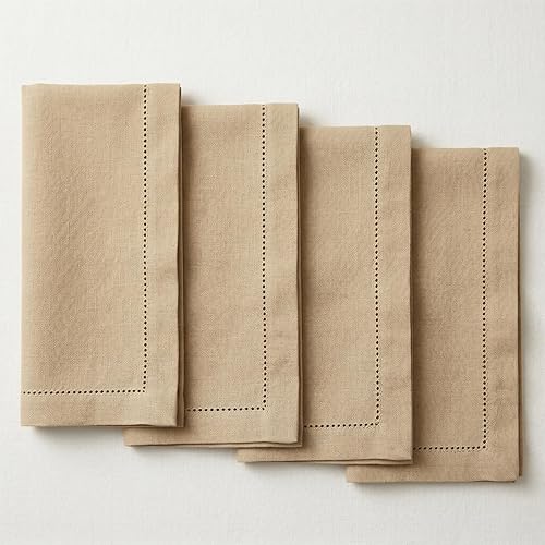 Miniatura 10 de Servilletas de tela de Palisa para cena con detalle de orilla y esquinas ingletadas, juego de 4 (45.7 x 45.7 cm) Azul marino - Servilletas de cena