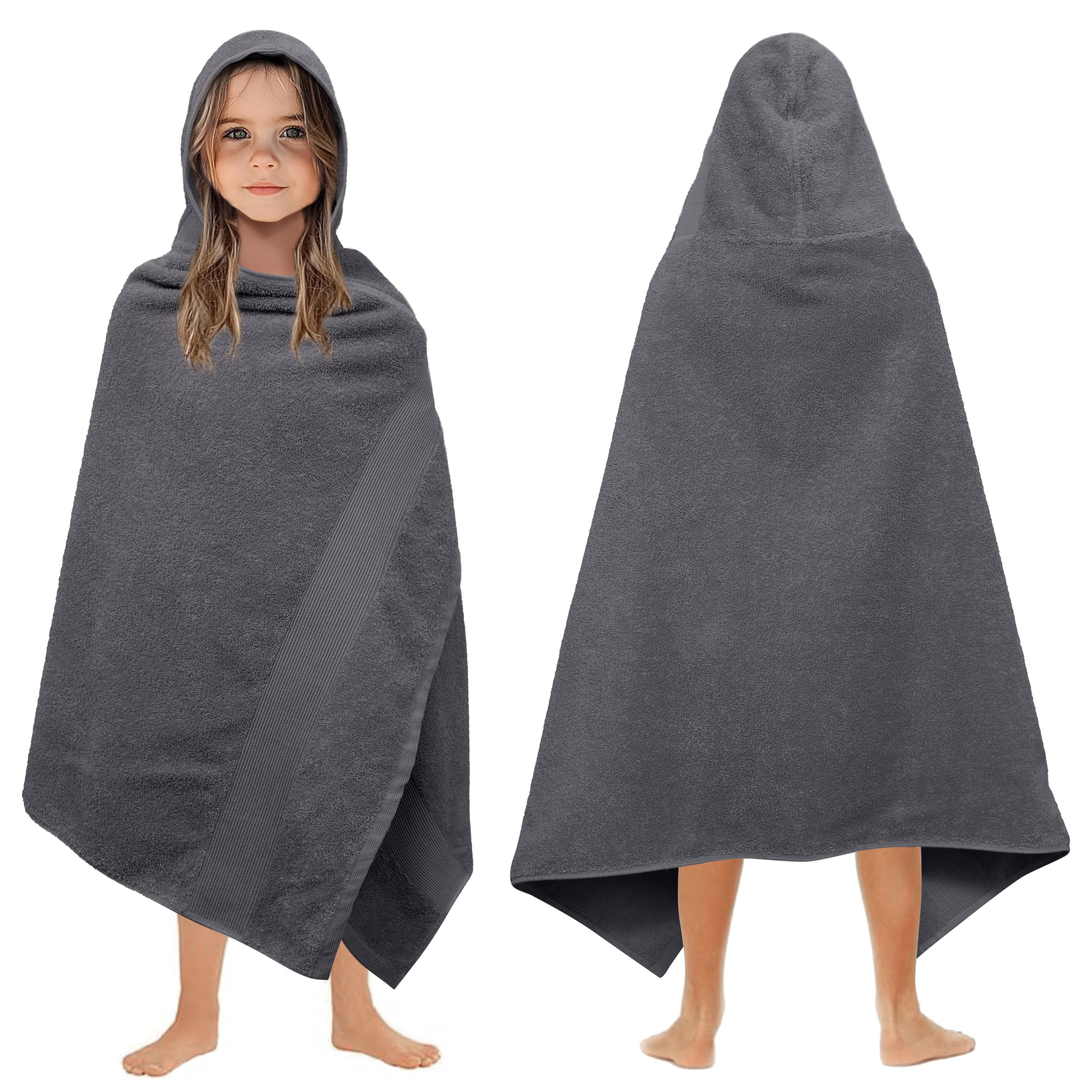 ORIGINAL KIDS Hooded Bath Towel - 100% Cotton 500 GSM Plush Kids Towel