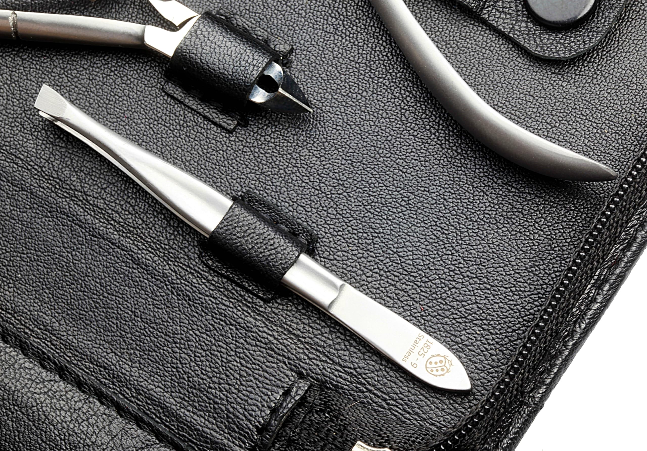 Sonnenschein by Hans Kniebes Manicure Set 9 Pieces Nail Scissors, Cuticle Scissors, Nail Clippers, Cuticle Nippers, Clippers - Image 4