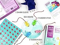 Vista 3 de Chalk and Chuckles Beware of The Shark - Divertido juego familiar para niños y niñas de 6 años en adelante, pensamiento rápido, juego de enfoque