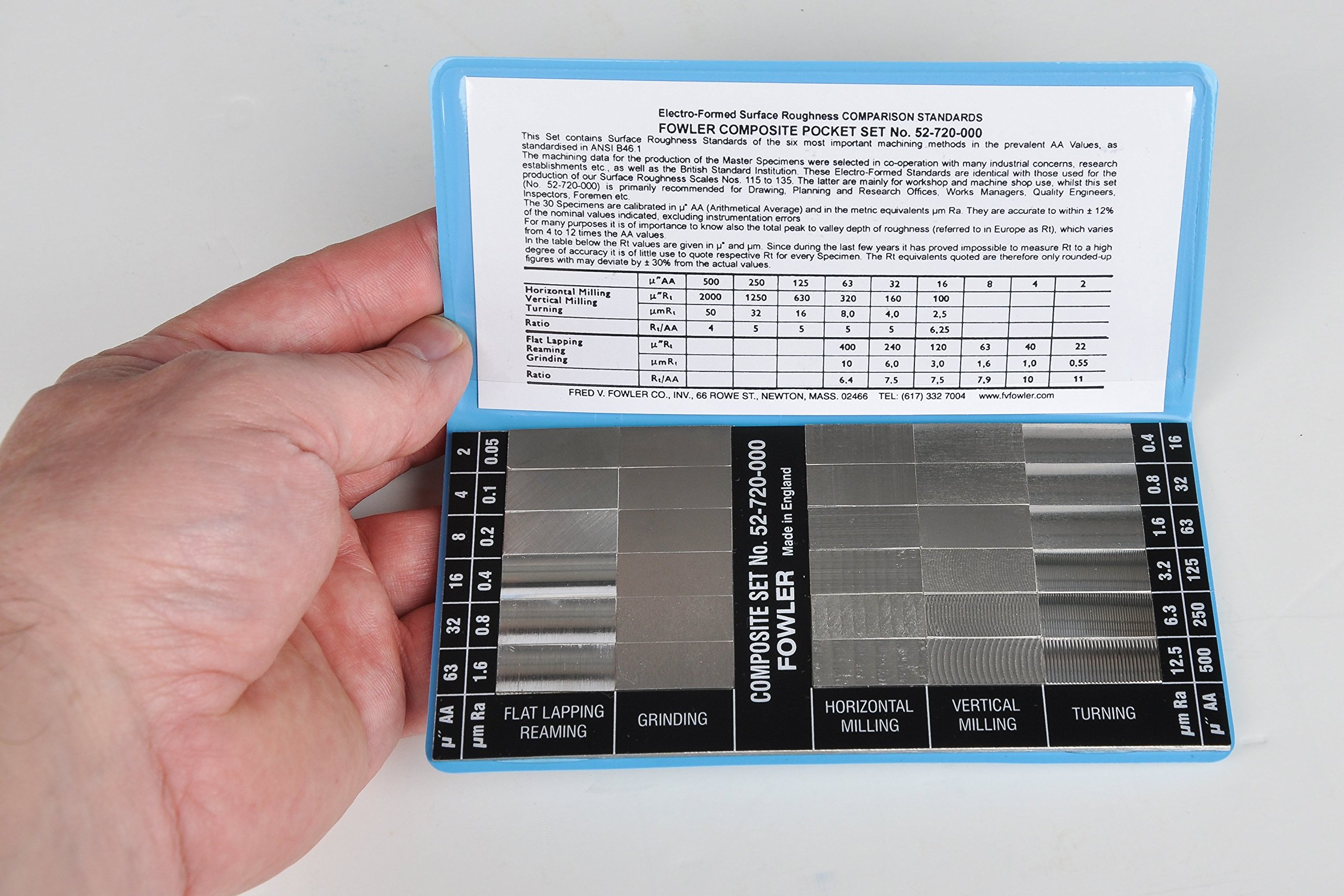 Fowler 527200000 Surface Finish Comparator Set, 30 Specimens Buy Online in United Arab