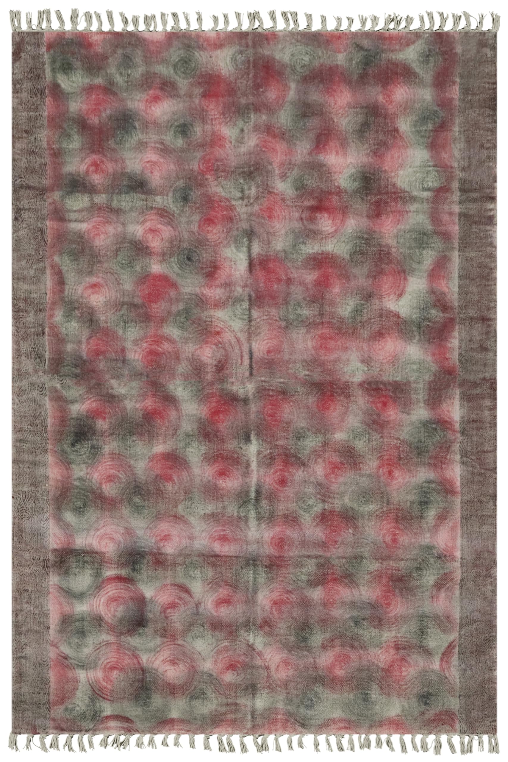Tapis en coton imprimé à la main pour salon et terrasse