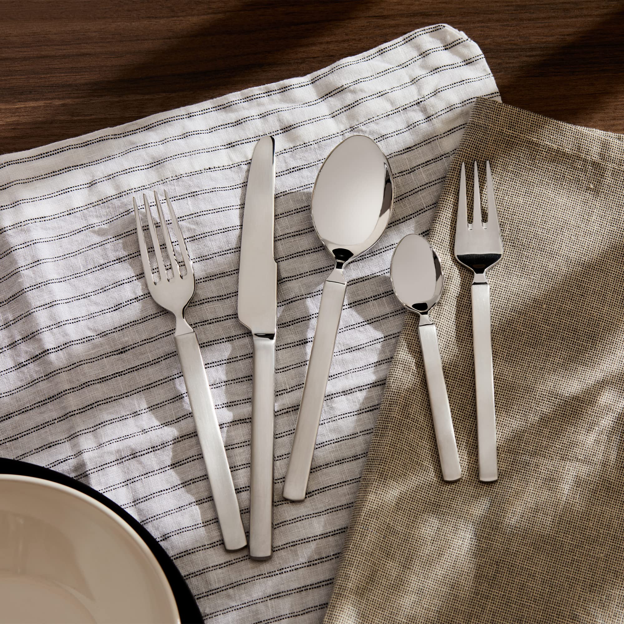 Alessi 4180/2 Dry Forchetta da Tavola in Acciaio Lucido con Manico