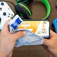 Vista 5 de SPUDZ Limpiador clásico de lentes de microfibra, bolsa con clip, lavable, para binoculares, visores, gafas, pantallas, unicornio pastel, 6 x 6