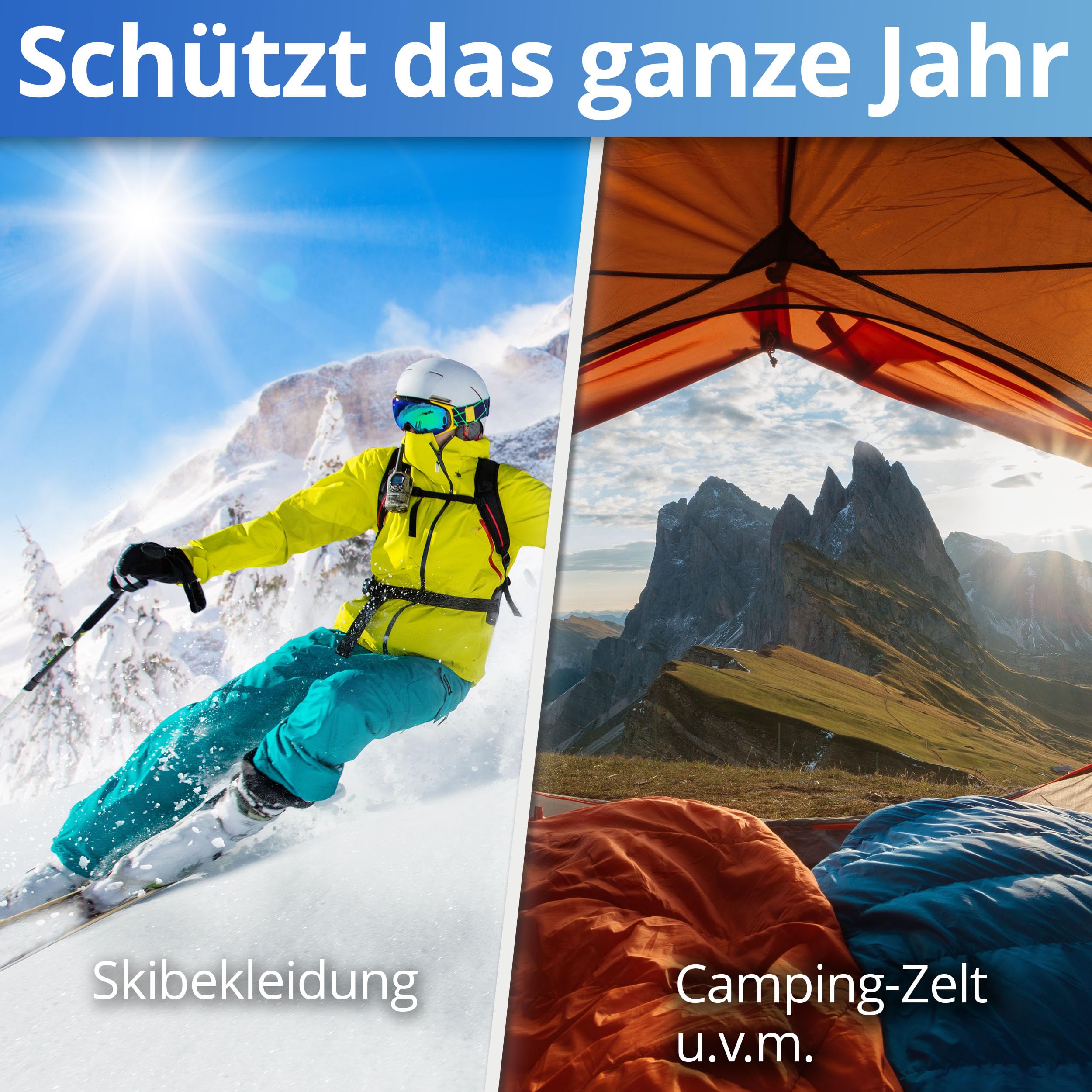 Nanoprotect Textilimprägnierung | High-Tech Imprägnierung und Spray für Textilien | Stark wasserabweisend mit Abperleffekt | Ideal gegen Schmutz und Nässe