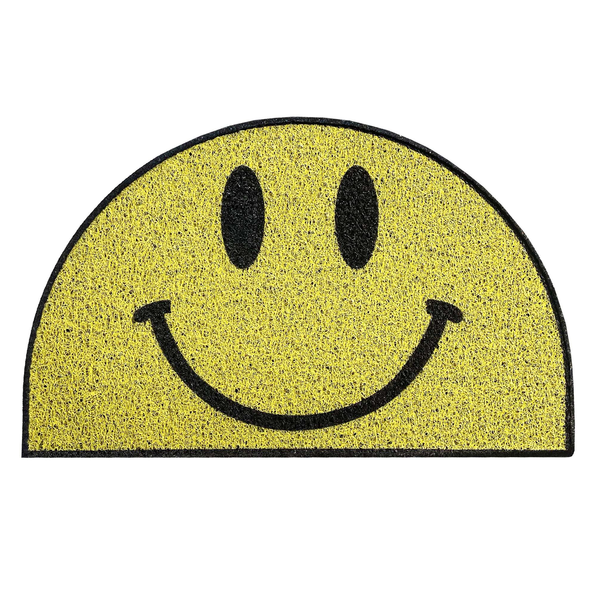 Nicoman Happy Face Doormat Housewarming Novelty Gift Present Dirt-Trapper Indoor Outdoot Non Slip Barrier Door Mats 70 x 44cm