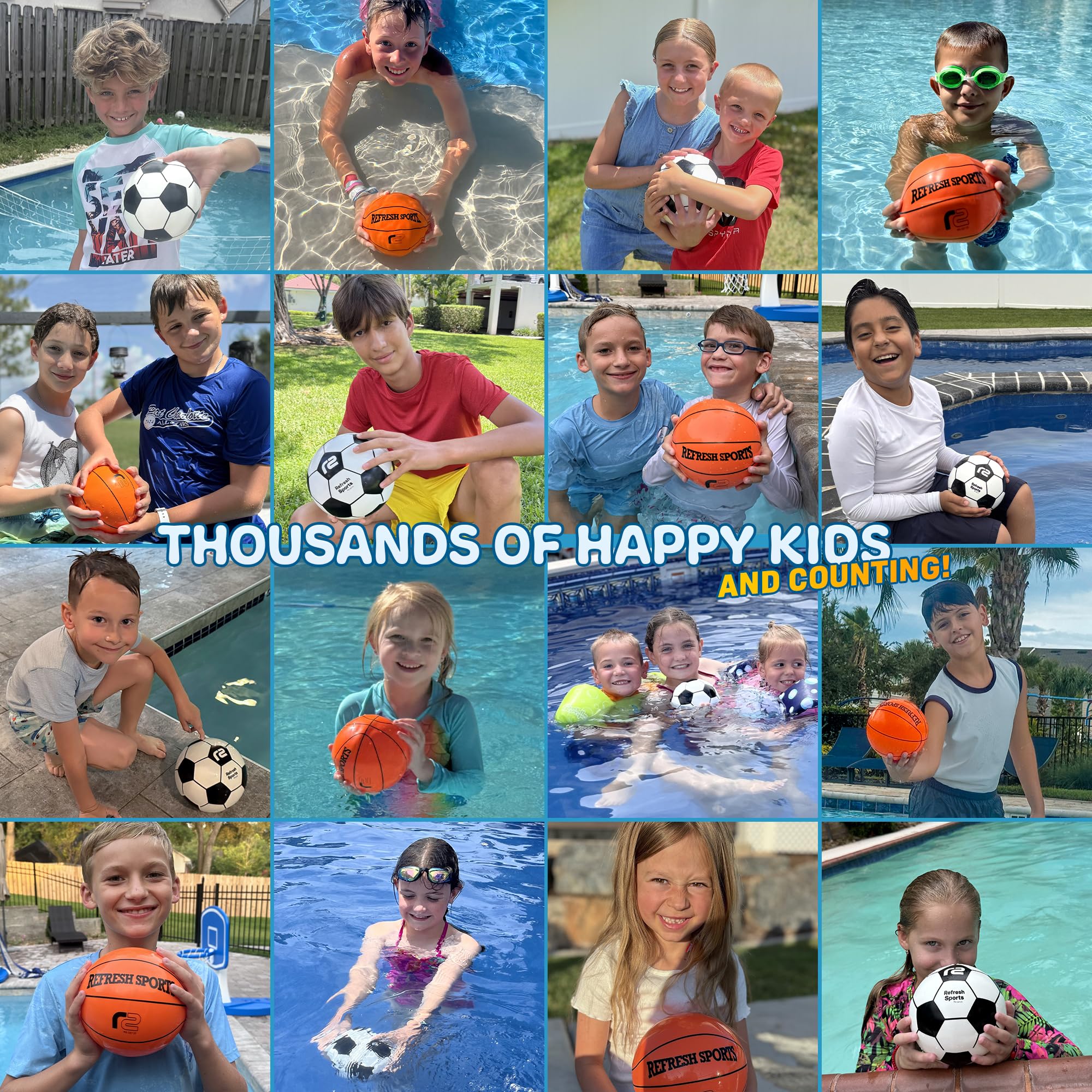 Aqua Dive Fußball – lustiges Unterwasser-Pool-Spielzeug für Kinder ab 8–12 Jahren – beste Poolspiele, Outdoor-Ballspiel für Kinder – Wasserspielzeug für Sommerpartys und Wassermelonen-Strandspiele