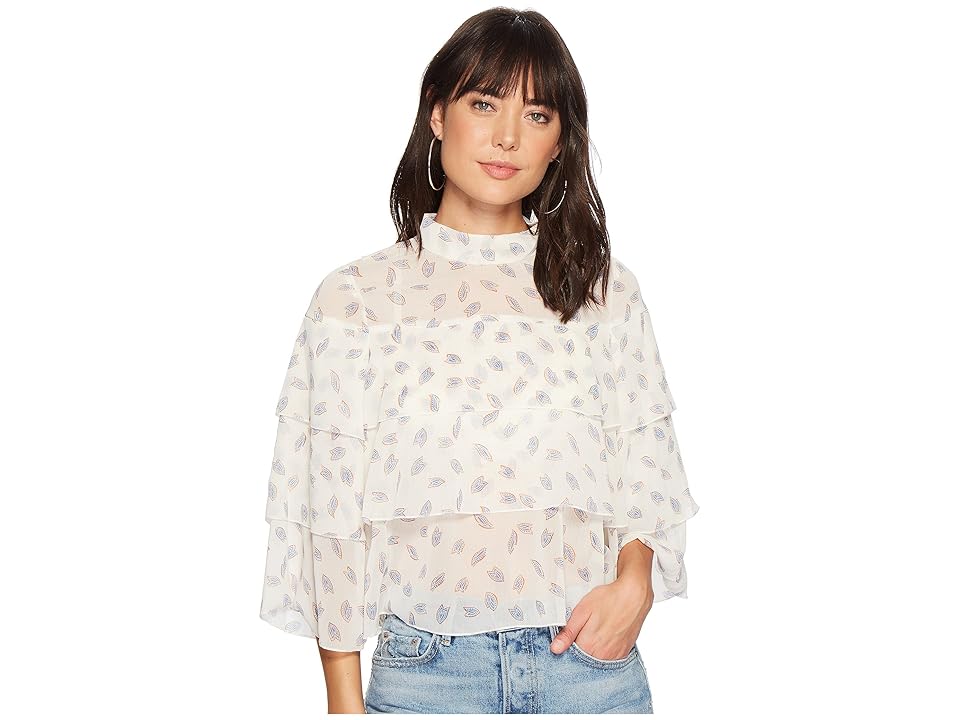 

Bishop + Young Pailey Ruffle Blouse (Print) Women's Clothing