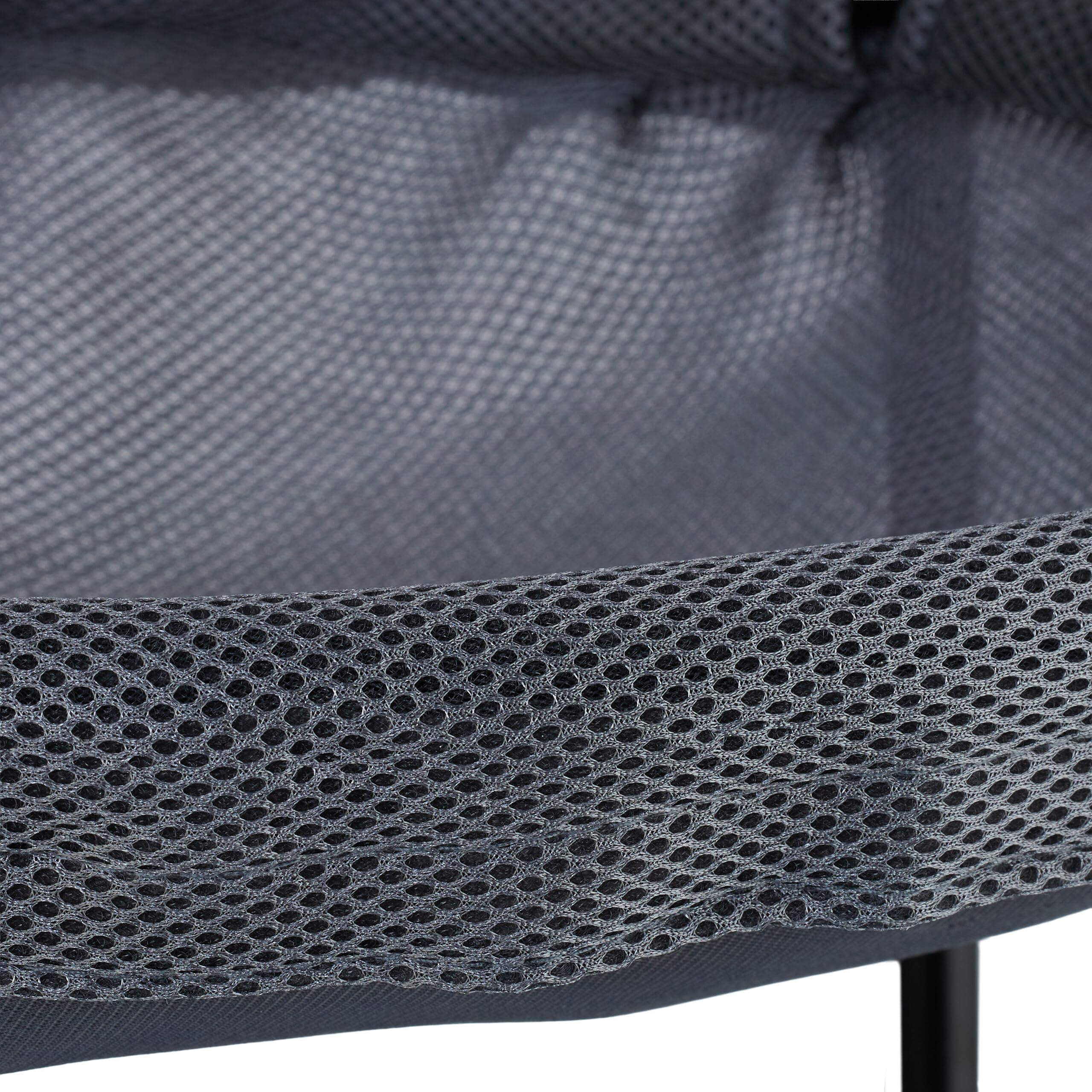 Relaxdays Letto Amaca per Gatti, Cuccia Rialzata con 2 Lettini a Rete per Animali Domestici, HLP: 59x41x43 cm, Grigio