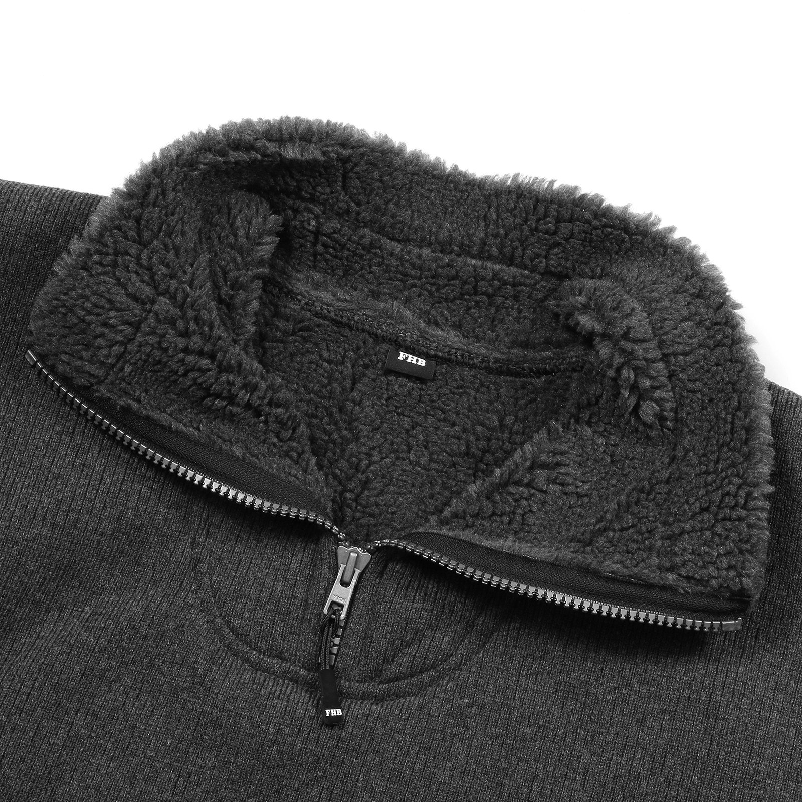 FHB 33344-12-40/42 Webpelz-Troyer, Grau, Gr. XXL
