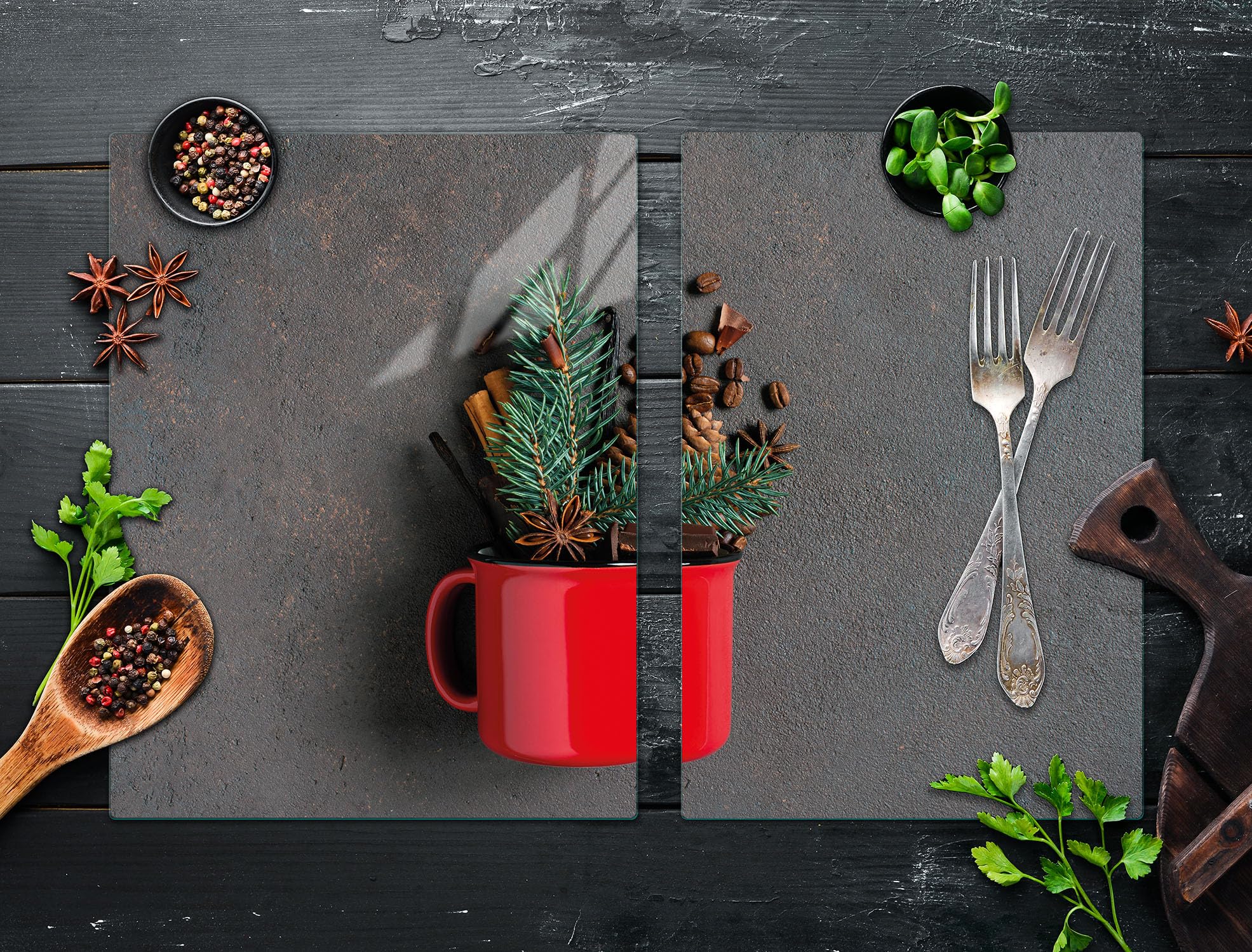 TMK - Plaque de cuisson en verre - 90 x 52 cm - Protection contre les