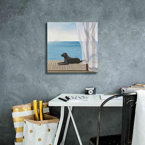 Miniatura 4 de Epic Graffiti 'Blue Breeze III' por James Wiens, arte de pared en lienzo, 18 x 18 pulgadas