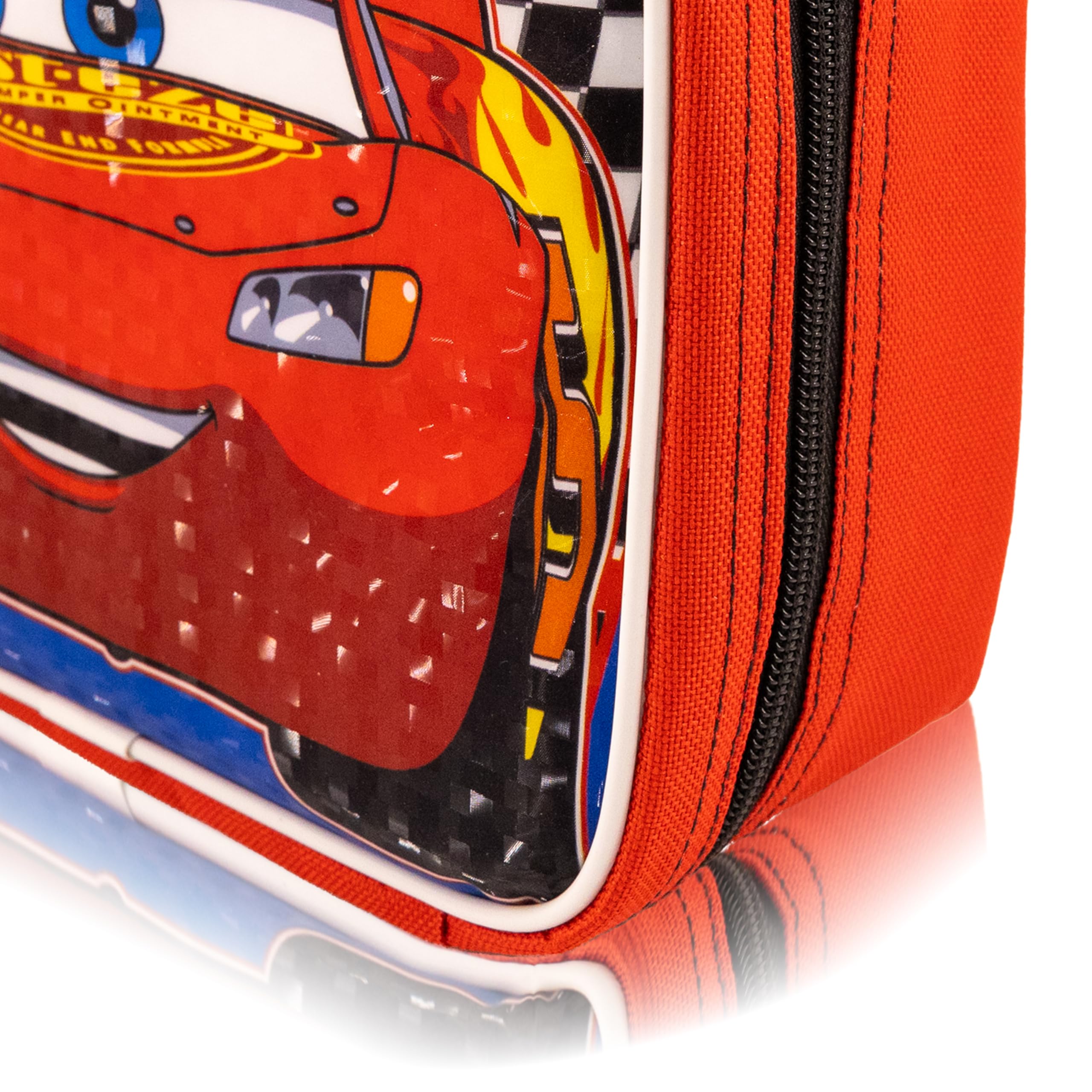 Disney Cars - Lonchera térmica para niños, niñas, unisex, para niños pequeños, diseño de Rayo McQueen, color rojo