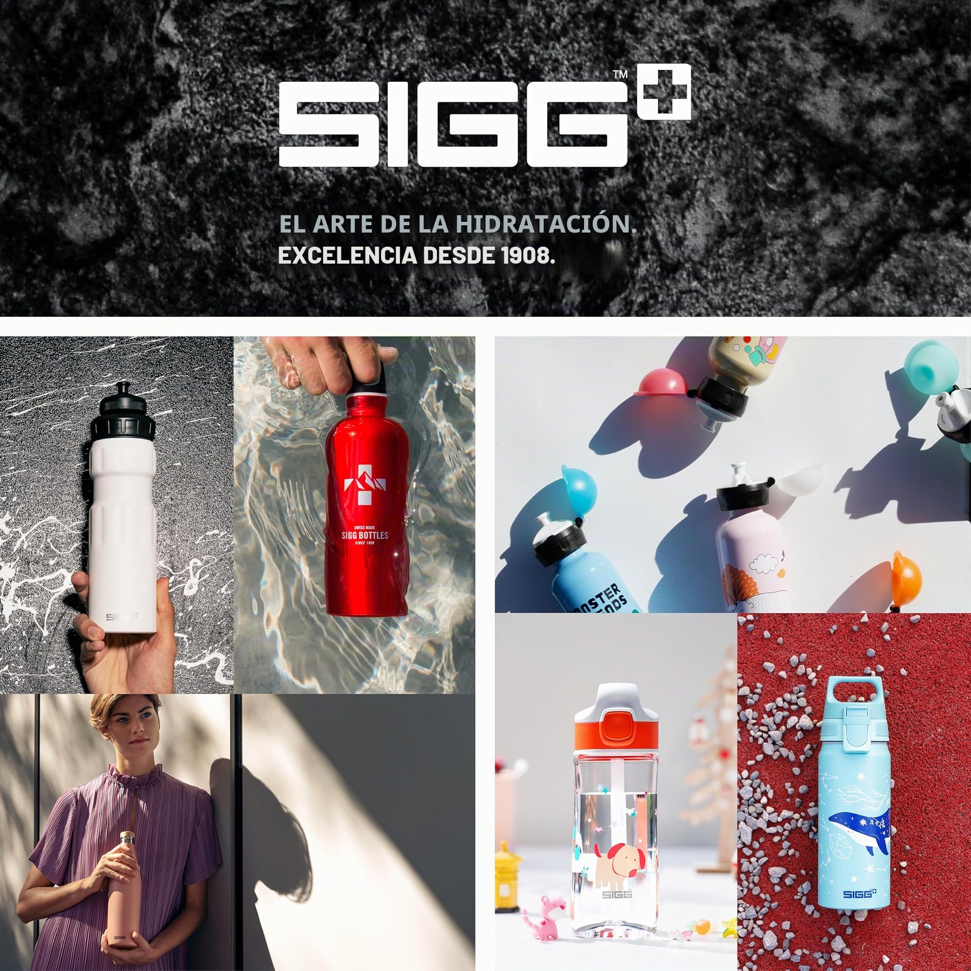 SIGG - Vaso infantil de acero inoxidable con tapa de silicona y pajita - A prueba de salpicaduras - Sin BPA - Ligero y robusto - Unicornio - 0,35L