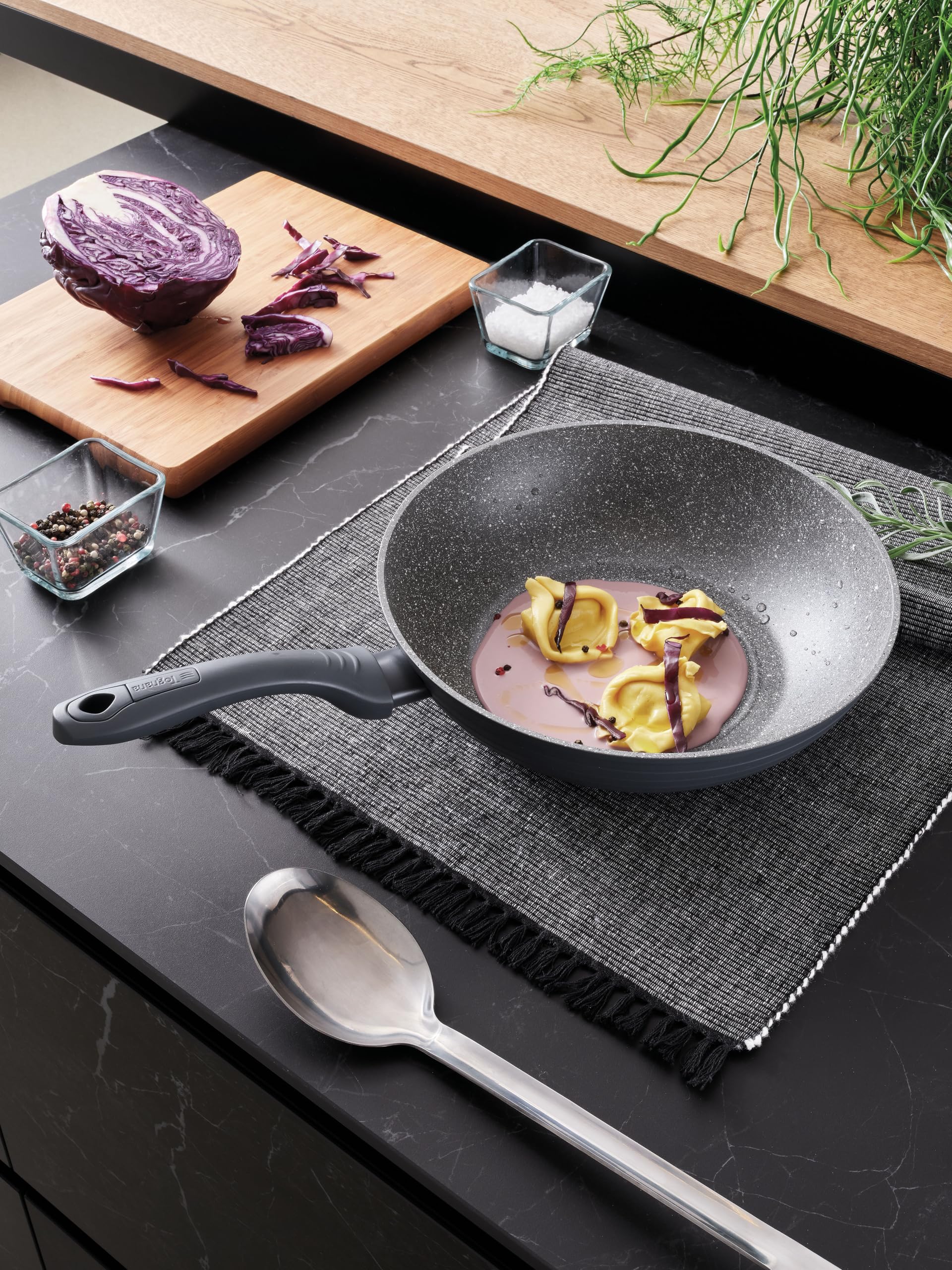 Tognana Cooking Circle, Wok 28 cm, alluminio, grigio