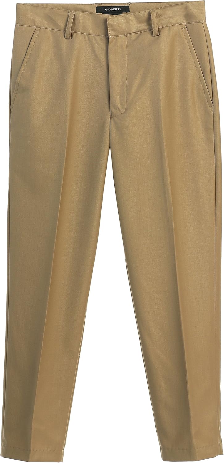 Gioberti Boys Flat Front Dress Pants - Image 3