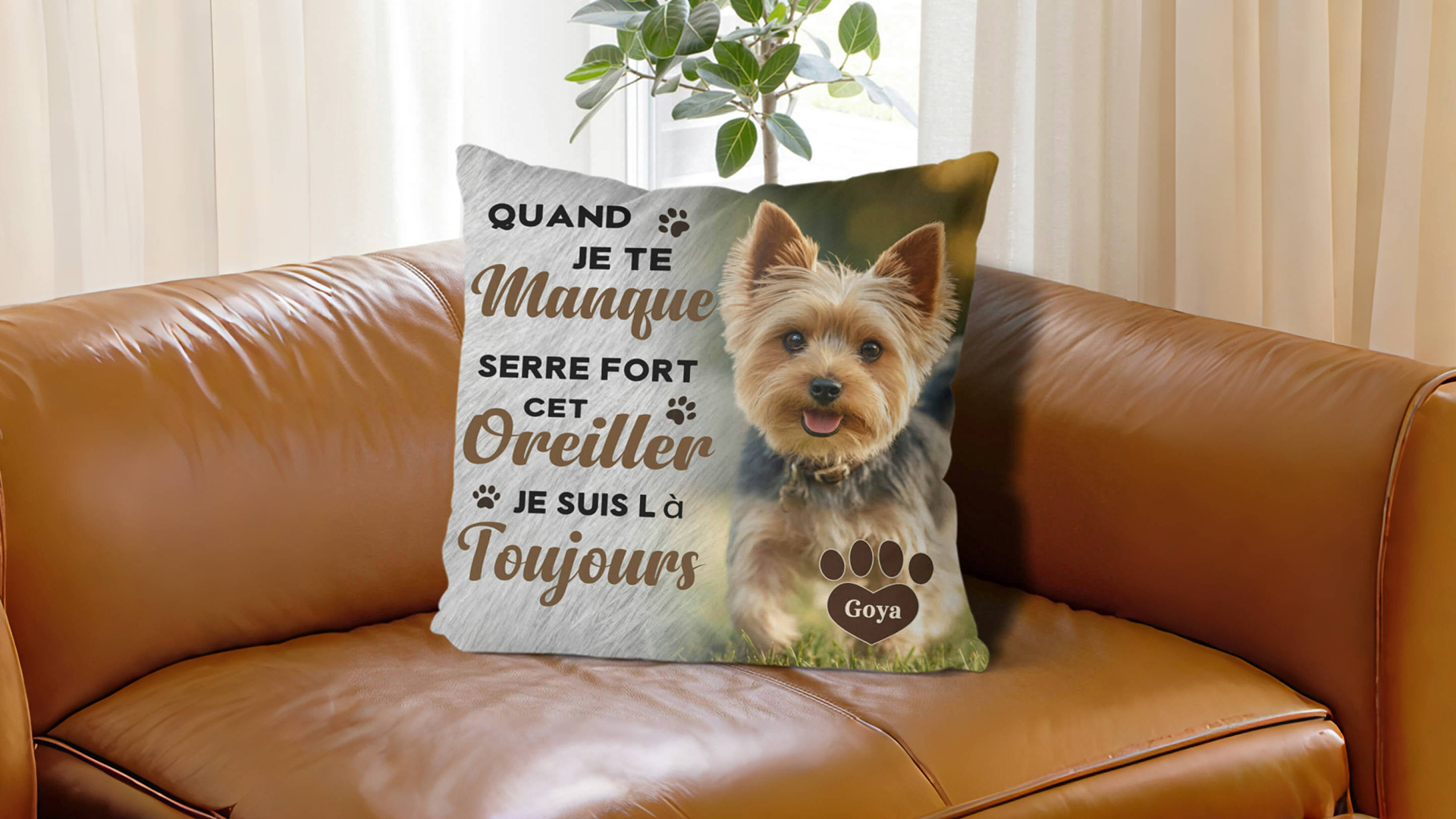 Funnylife Coussin Commémoratif Personnalisé Pour Animal De Compagnie Avec Photo - Cadeau Commémoratif Pour Chiens Et Chats - Cadeau De Condoléances Pour Deuil De Chien