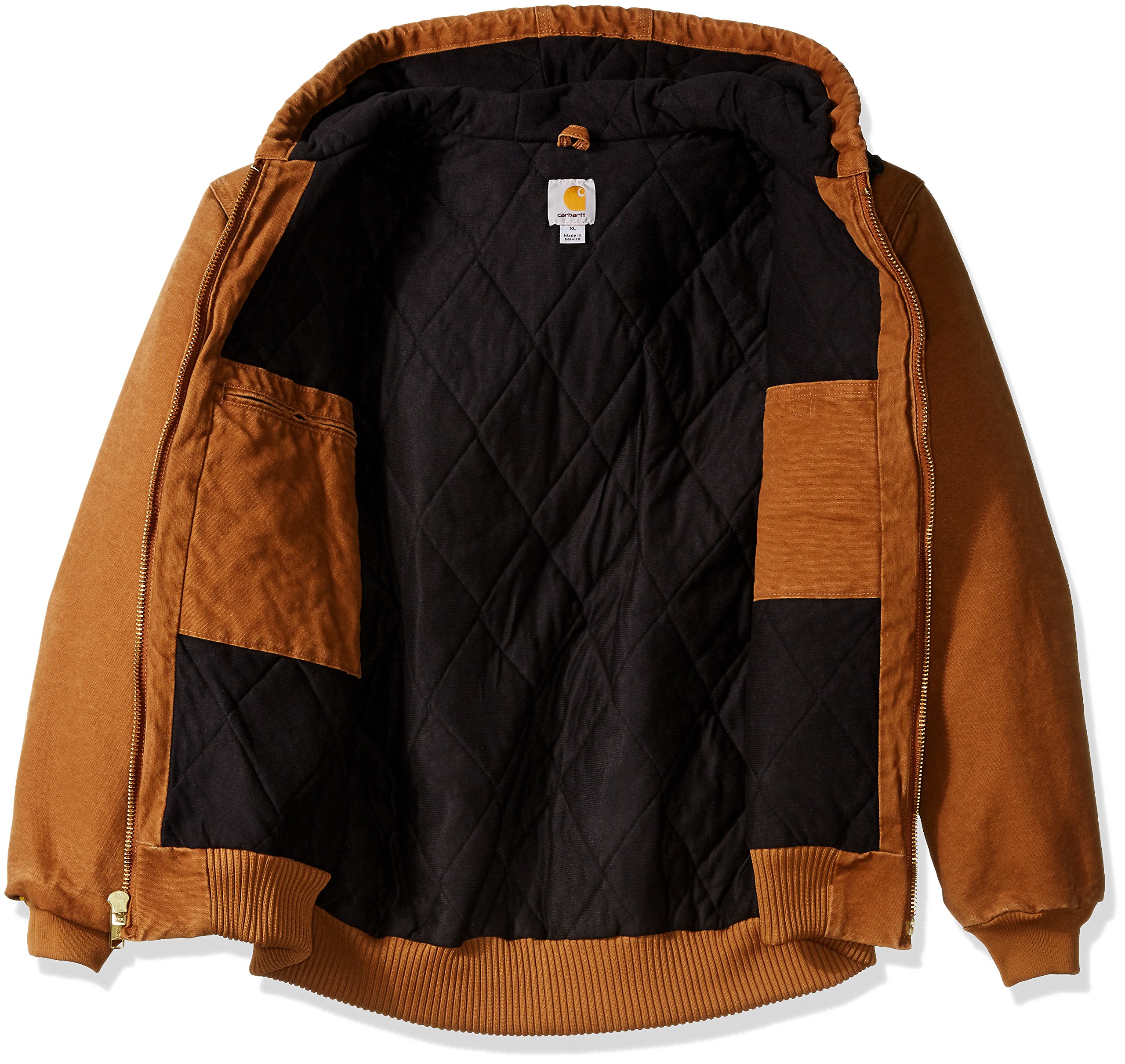 NCAA Georgia Bulldogs Men's Quilted Flannel Lined Sandstone Active