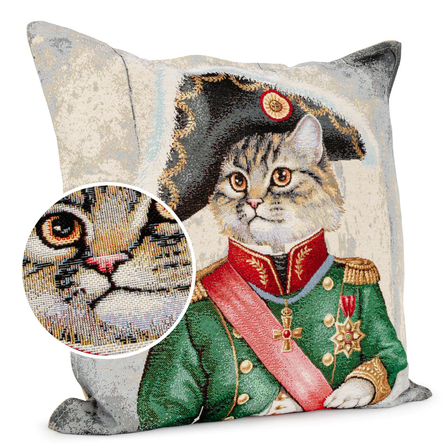 Housse de coussin avec rembourrage ANRO Gobelin Napoléon 45x45 cm RG5267