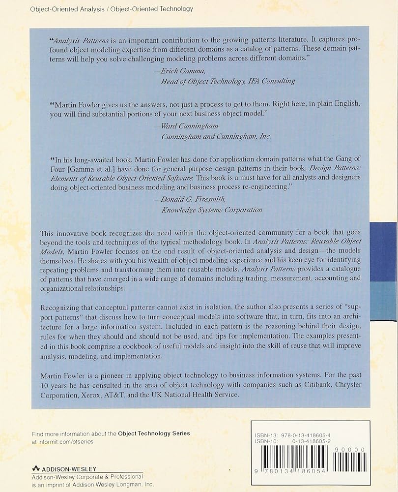 コンピュータ・IT Analysis Patterns Reusable Object Models Analysis Patterns: Reusable Object Models [Book]