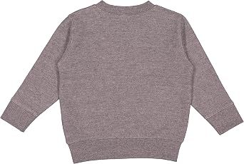 RABBIT SKINS Toddler Fleece Long Sleeve Pullover Sweatshirt, Granite Heather, 5/6