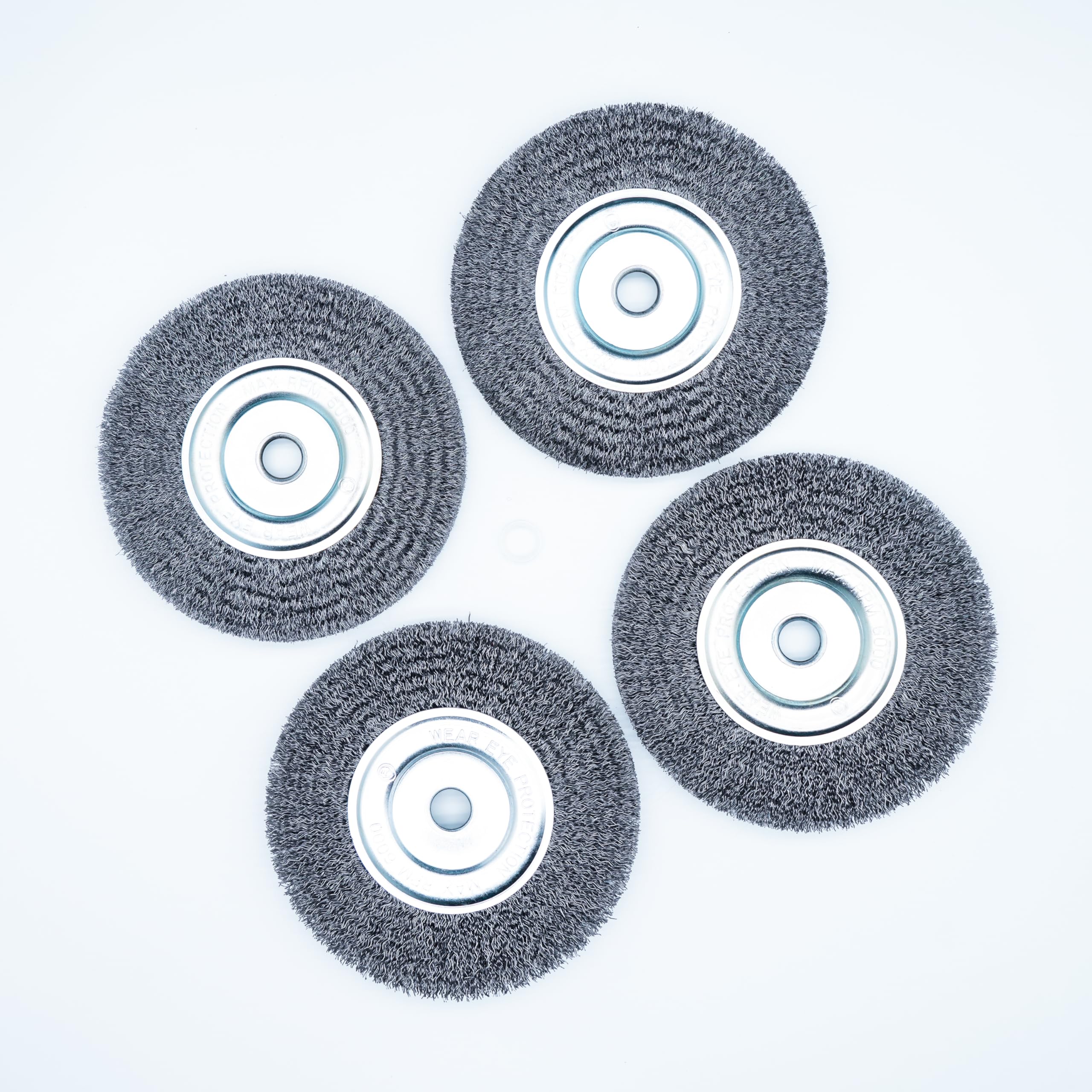 Bench Wire Wheel Brush Set - Rust Removal -4