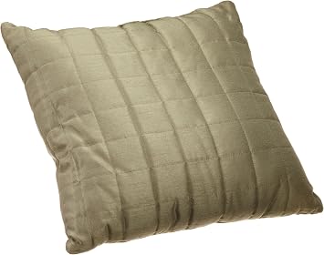 Stylemaster Twill and Birch Reflections Quilted Pillow, Sage, 16 by 16-Inch