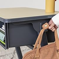 Vista 8 de ECR4Kids Recepción abierta cueva con caja de libros de plástico, muebles de aula, arce/negro