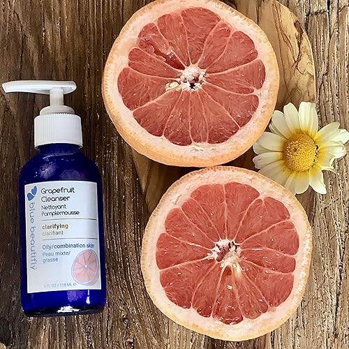 Miniatura 6 de Blue Beautifly Limpiador de pomelo  Aclara los poros, elimina la suciedad, contaminantes y maquillaje  Sin sulfatos, SLS, PEGs, toxinas o sintéticos