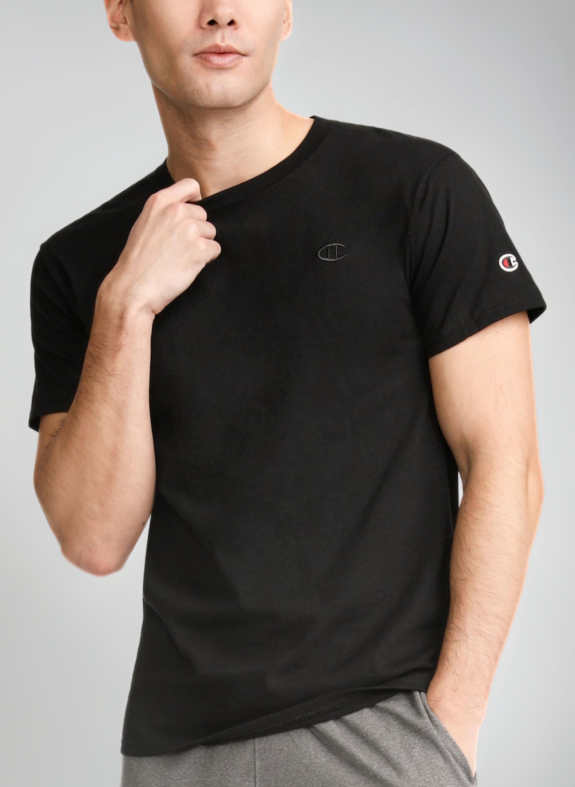 Champion Men's Big & Tall Classic Tee, C Script T-Shirt (Pack of 1)