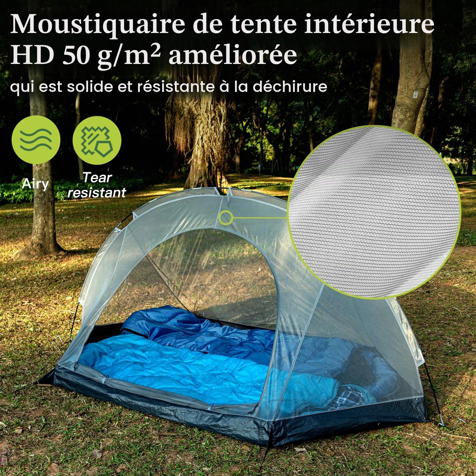 Tente de Camping pour 1-2 Personne, Tente, avec Installation Facile, Petite Taille Une Fois repliée Ultra légère Portable, Imperméable pour randonnée, Alpinisme, Camping