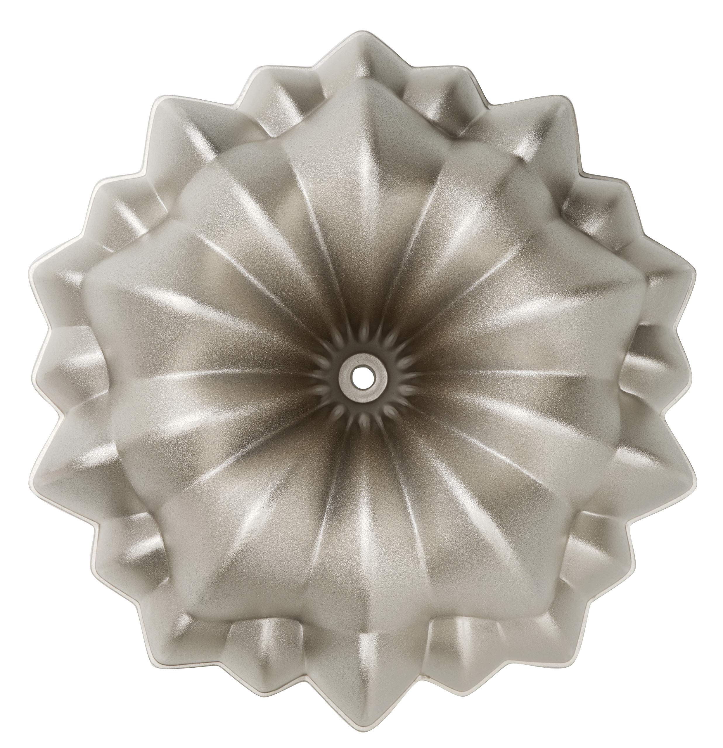 Dr. Oetker Moule à Gâteau Rond Créatif Diamètre 24 cm Moule à Gâteau Cannelé Antiadhésif Design Festif Pâtisserie Art pour Créations Impressionnantes Couleur Crème/Métallique