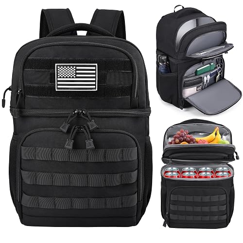 MOZETO Lunch Backpack Double Deck Cooler Backpack