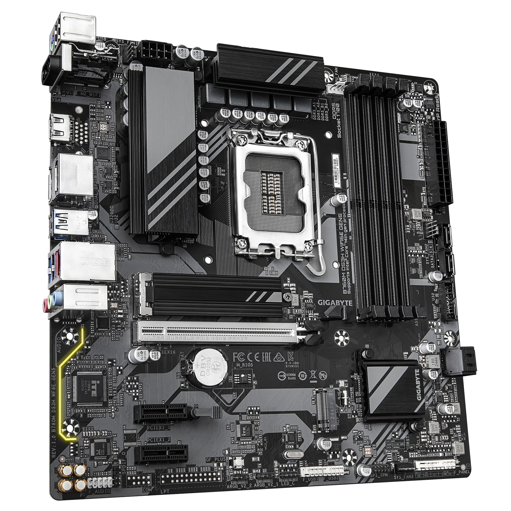 Amazon | GIGABYTE B760M DS3H WIFI6E GEN5 Micro-ATXマザーボード