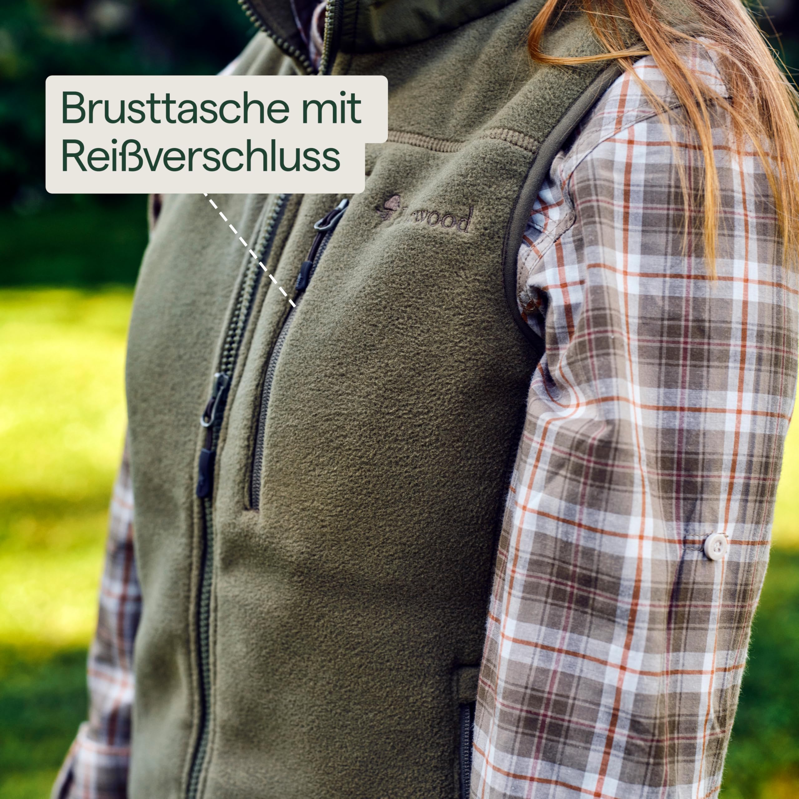 Pinewood Weste Damen, Fleeceweste Damen ärmellos für Outdoor und Alltag