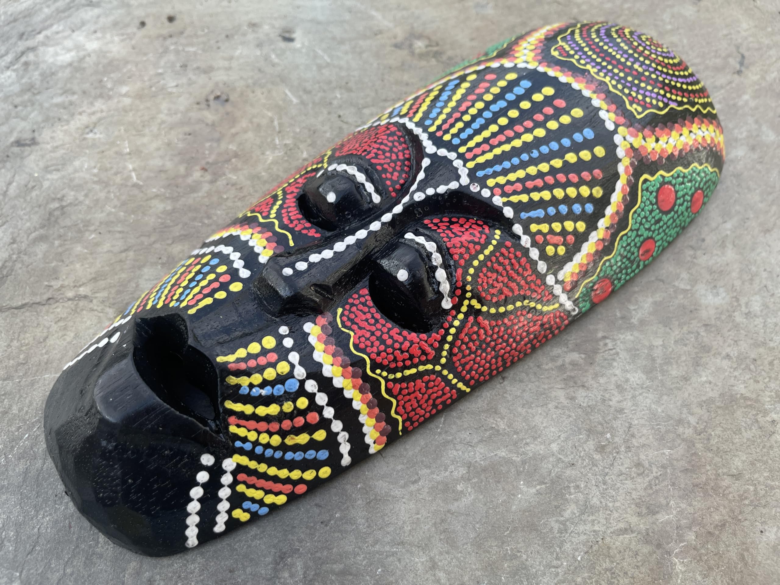 Petit Masque Tribal Laiton – Déco Murale Maison, Bar, Hôtel, Fait Main Inde