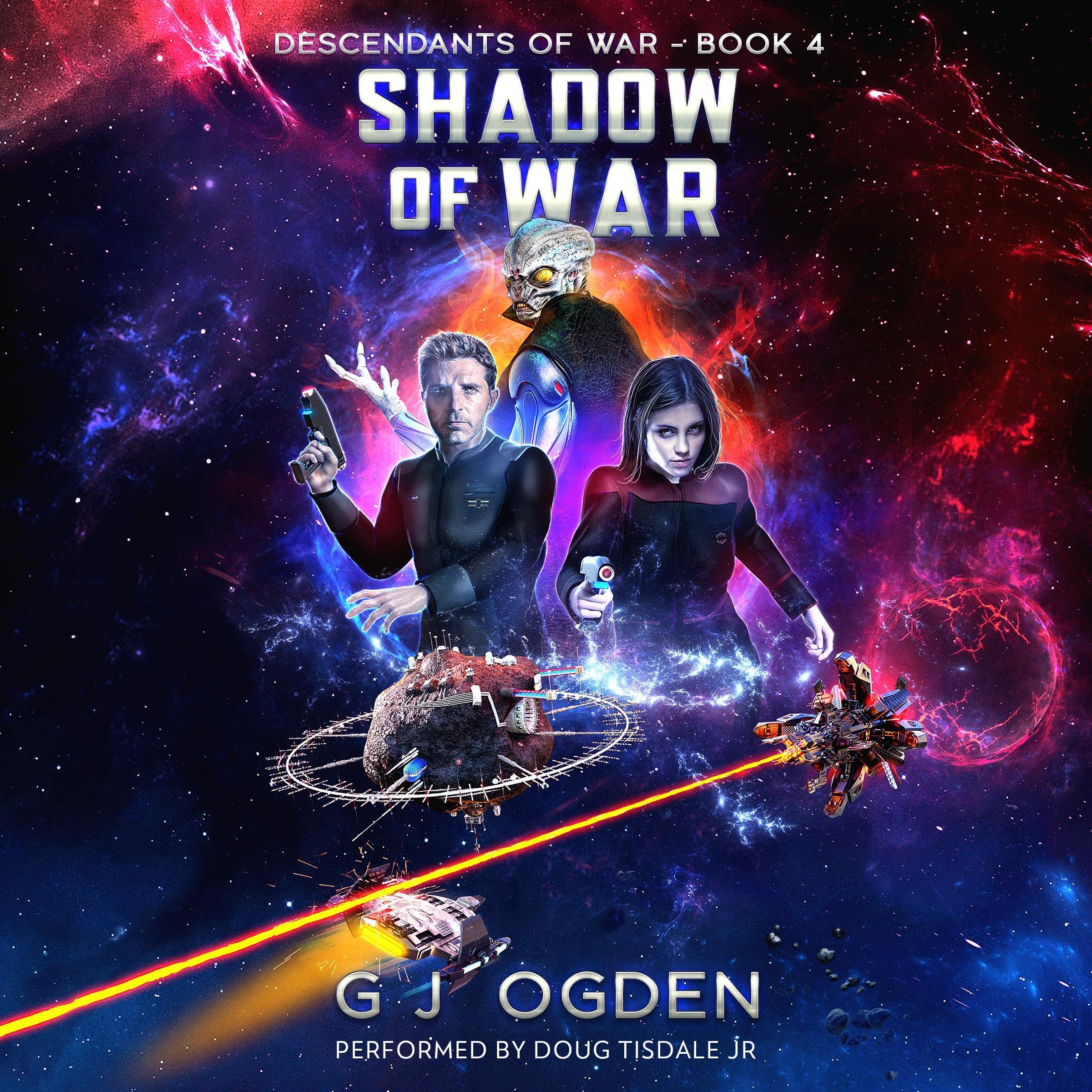 Cover art for Shadow of War: A Military Space Opera Adventure (Descendants of War, Book 4)