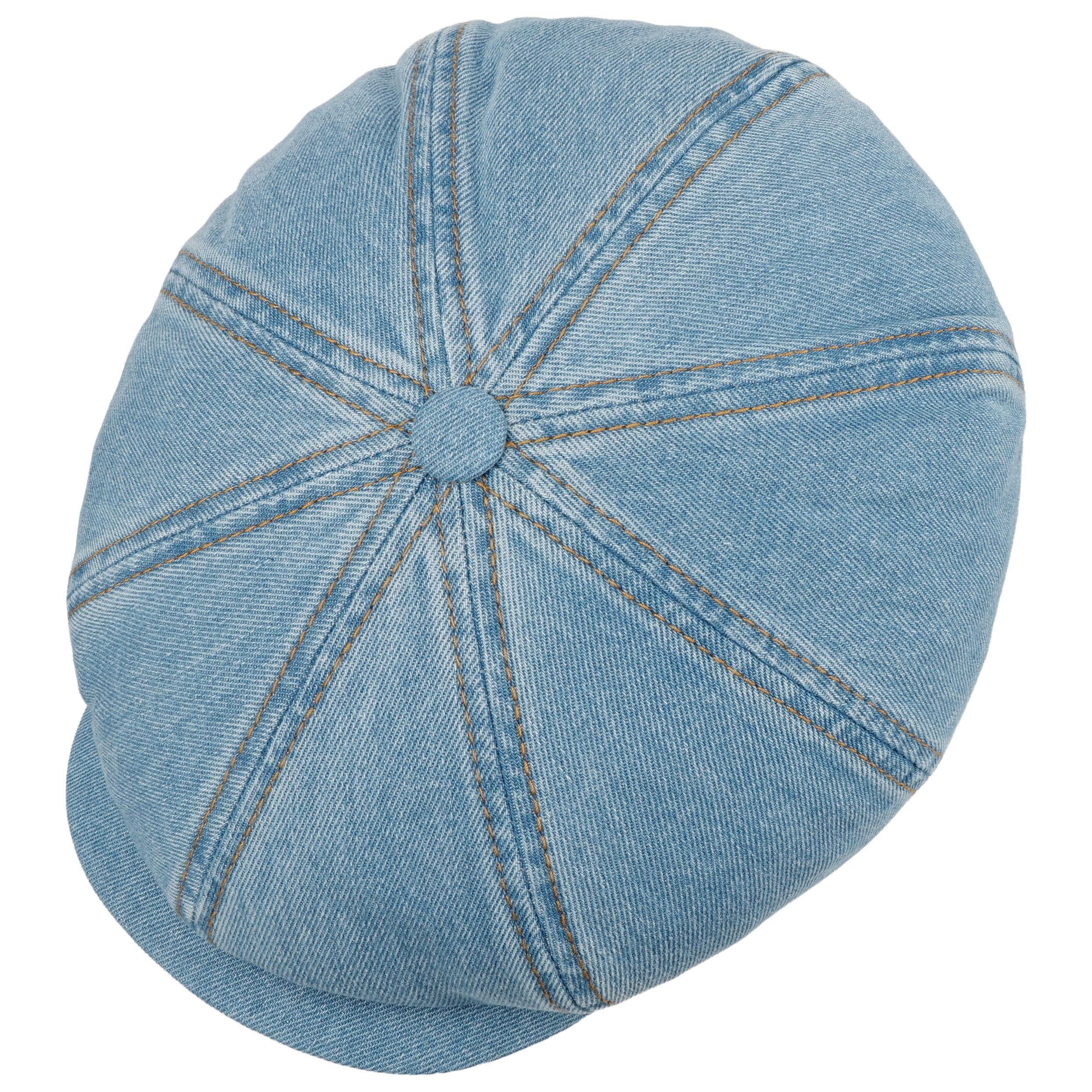 Stetson Hatteras Denim Barista Flatcap Stoffcap Herren