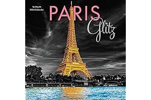 Graphique 2024 Paris Glitz Mini Wall Calendar