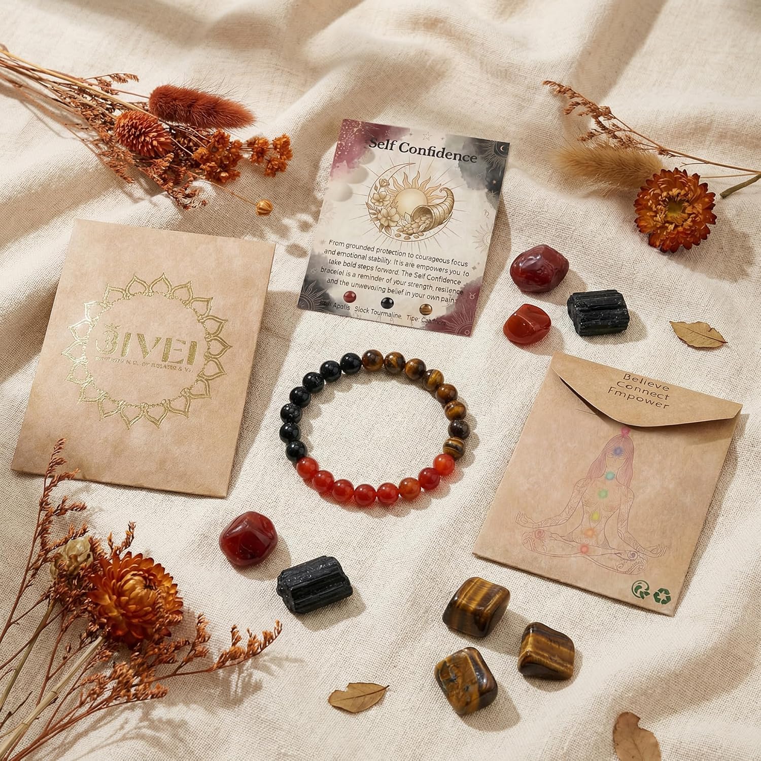 Bivei Protection Bracelet, Strength Crystal Healing Bracelet 8MM - Spiritual Stretch Beaded Jewelry for Women Men Gift - Image 6