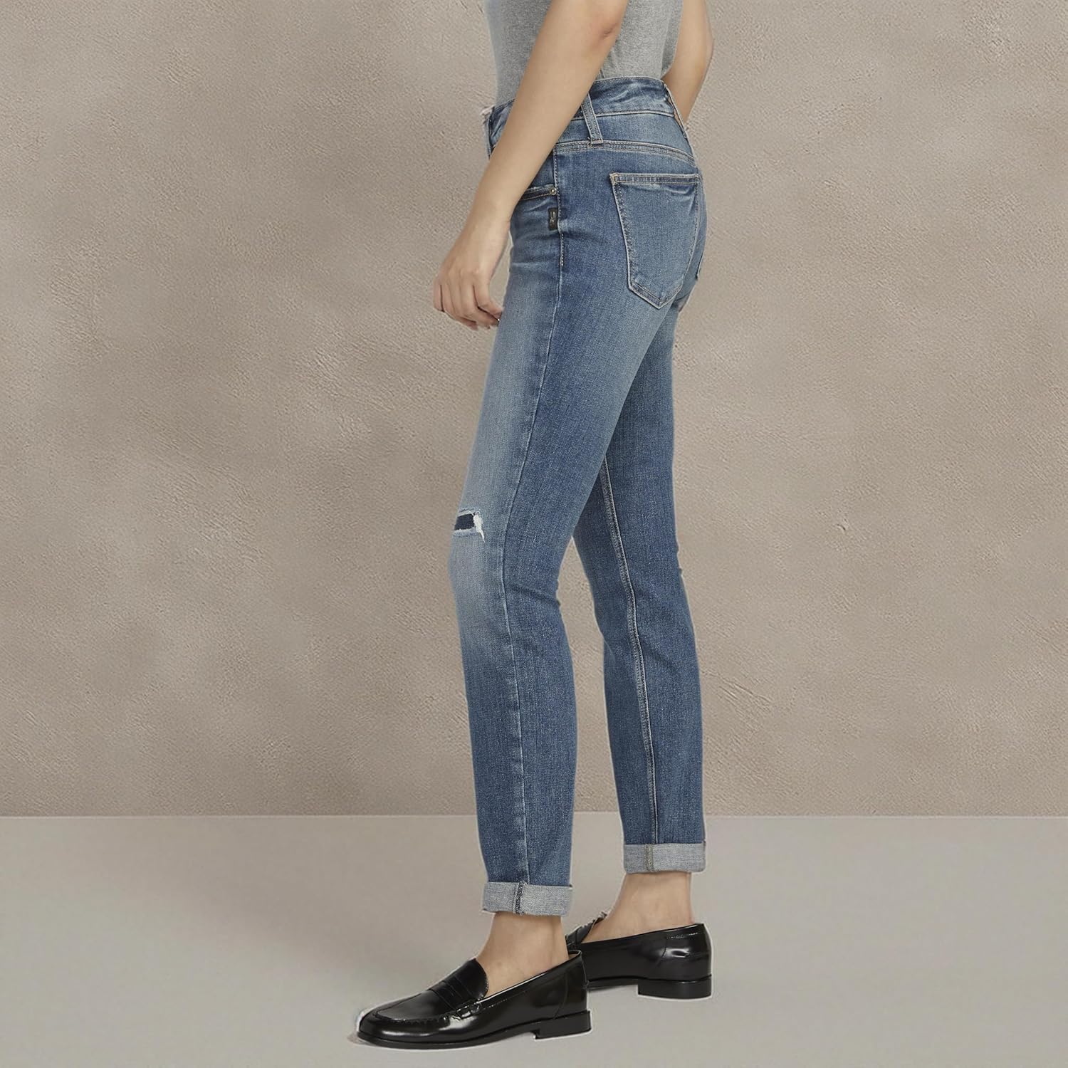 Silver Jeans-Womens Sam Relaxed Boyfriend Fit Jean