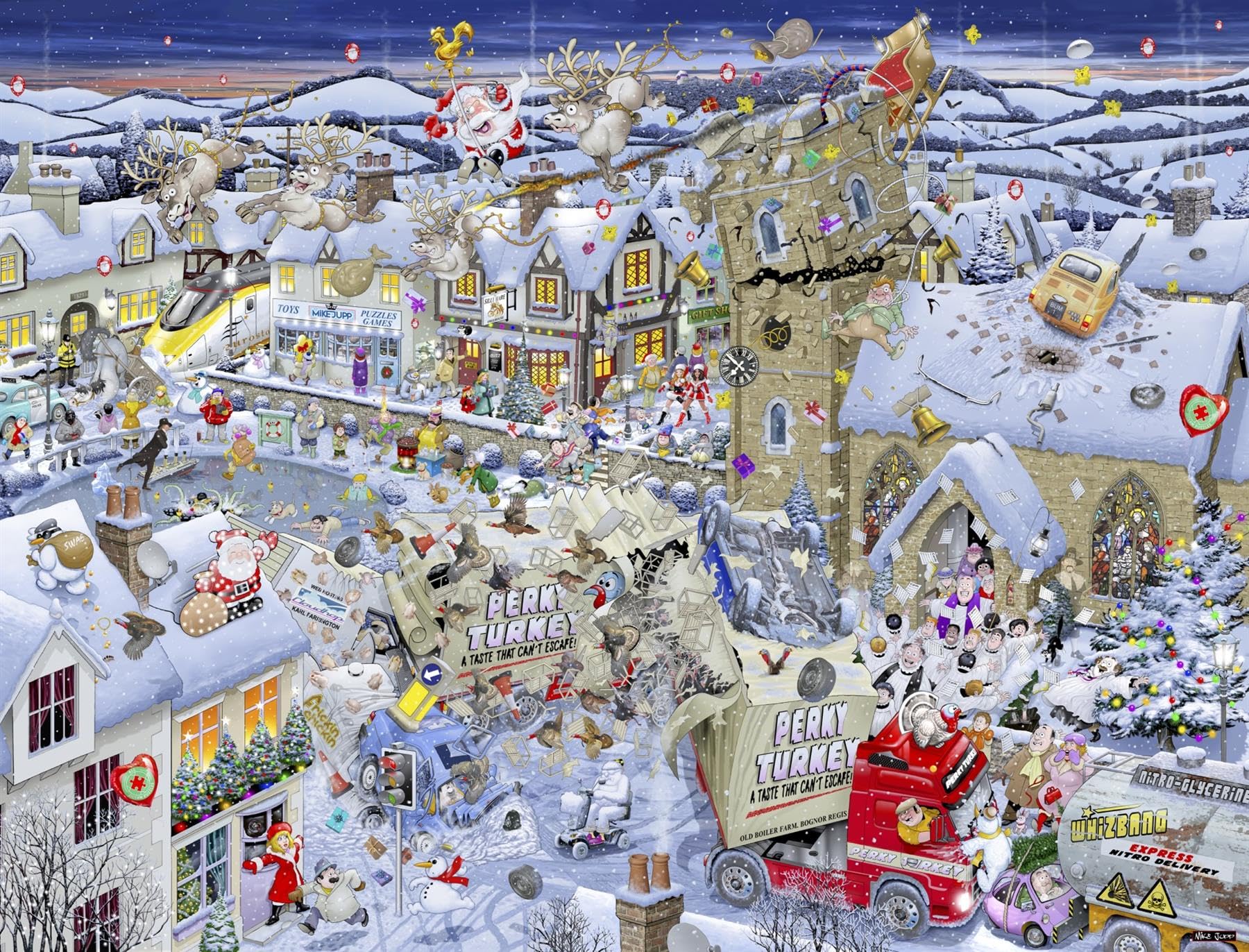 Mike Jupp Jigsaw Puzzles - I Love Christmas - 1000 Piece Jigsaw Puzzle For Adults, 66cm X 50cm - Image 2