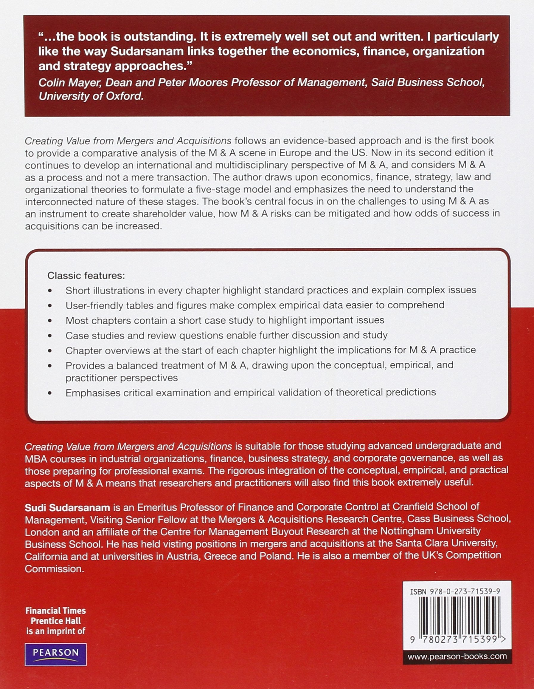 Creating Value from Mergers and Acquisitions: The Challenges