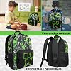 Minecraft Creeper Leisure Backpack with Zip Apartments for School Backpack School Sports Everyday